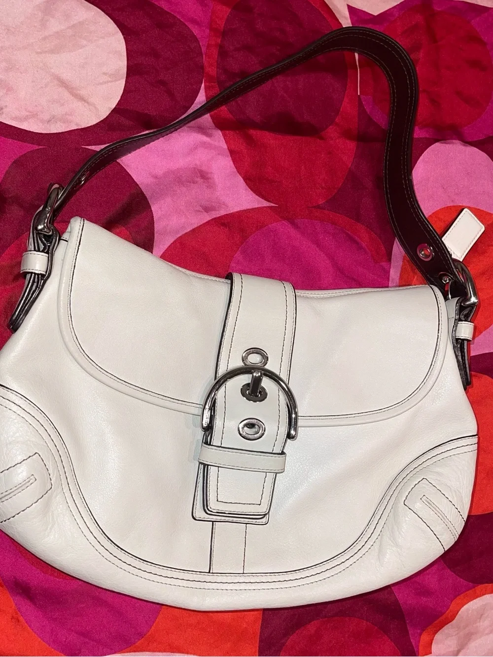 Y2K Coach White Soho Bag!
